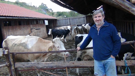 Willi Schuster on his organic farm 